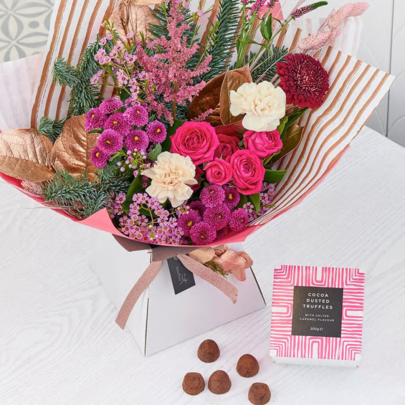 Trending Winter Bouquet with Chocolates