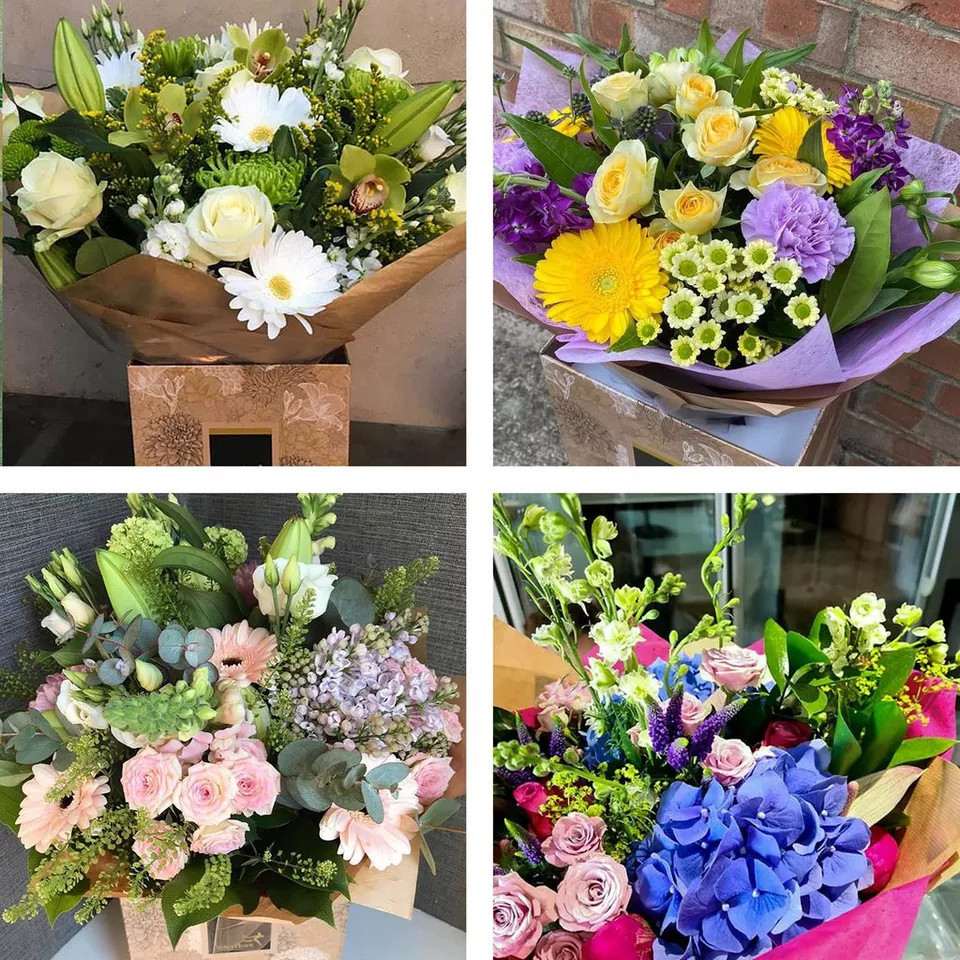 Handtied bouquet made with beautiful fresh flowers